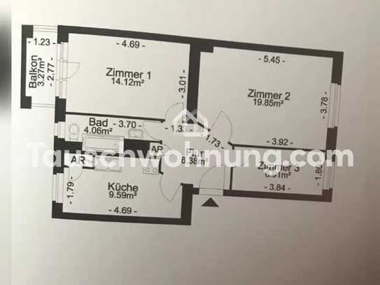 Tauschwohnung: 3 Zimmer in Schöneberg / Landeseig. Wohnungsbaugesellsch.