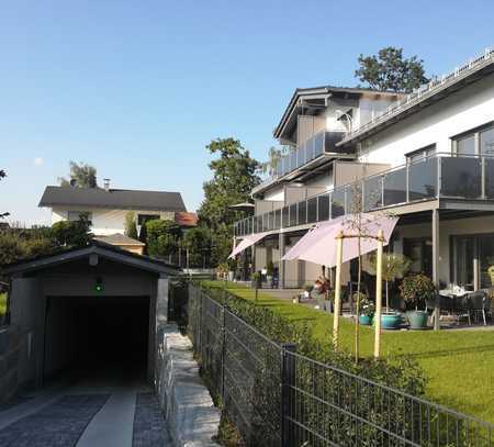 KfW 40+ Haus: 3 Zimmer-EG-Wohnung mit 115 m² Garten in Bruckmühl