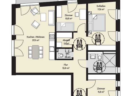 Großzügige Neubauwohnung mit KfW Förderung