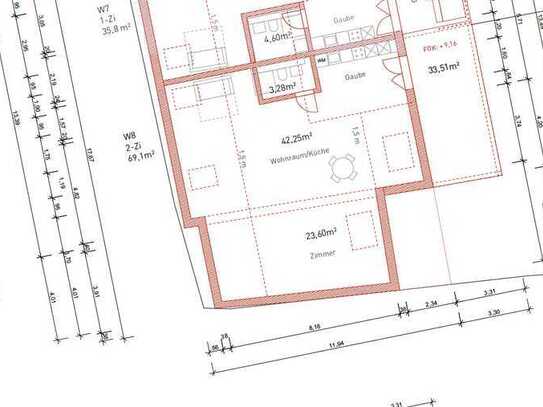 Neuwertige 2-Zimmer-Dachgeschosswohnung mit gehobener Innenausstattung im Zentrum von Wolnzach