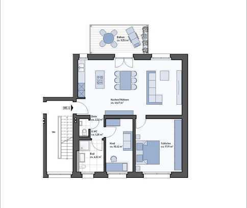 Aachen-Hörn: Exklusive ETW - Erstbezug - ca. 85 m² - gr. Balkon - in kernsaniertem 6- Familienhaus