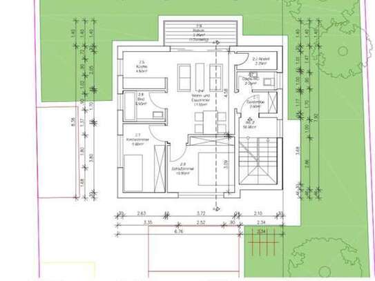 3-Zimmer-Wohnung mit Balkon Einbauküche Fußbodenheizung und Gäste WC in Frankfurt am Main