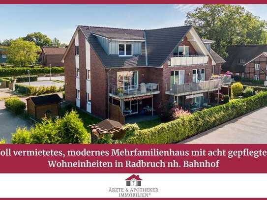 Vollvermietetes, modernes Mehrfamilienhaus mit acht gepflegten WE in Radbruch nh. Bahnhof