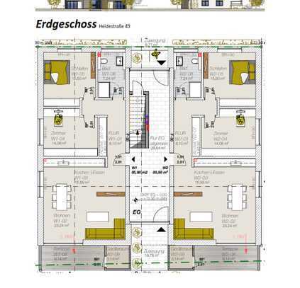 attraktiver Neubau, 3-Zimmer mit Terrasse