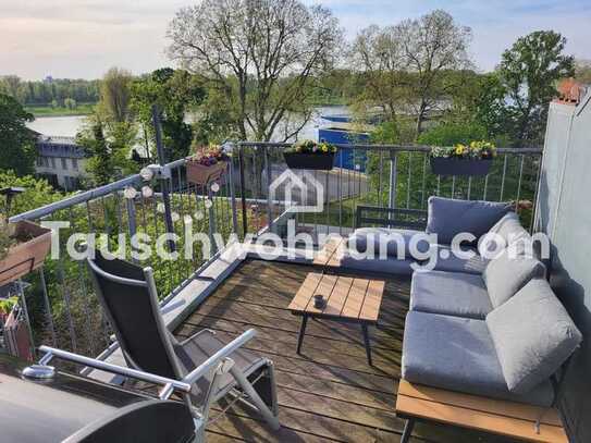 Tauschwohnung: Maisonettewohnung mit Rhein- und Domblick in Köln Mülheim