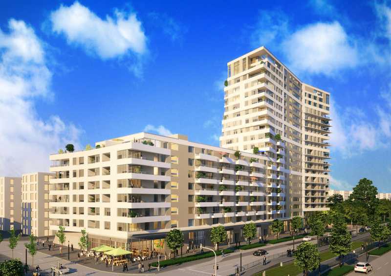 Luxuriöse Wohnung Mit Skylineblick-Balkon und EBK Im beliebten Europaviertel von Frankfurt