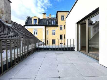 Dachterrassen Studentenwohnung mit hochwertiger EBK