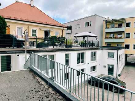 3 Gewerbeeinheiten inkl. Stellplätze und Dachterrasse in der Innenstadt