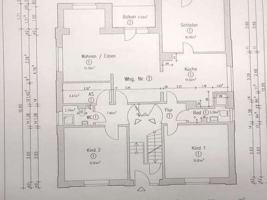 Lüd. Mitte: 4-Zimmer Wohnung mit Balkon zu vermieten