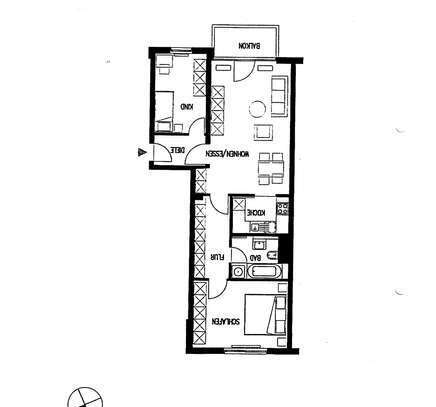 Freundliche 3-Zimmer-Wohnung in Mönchengladbach Eicken