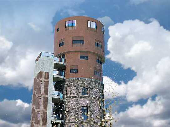 "Wasserturm 1881" Loft VIII - Neubau Konstruktion auf dem Denkmal