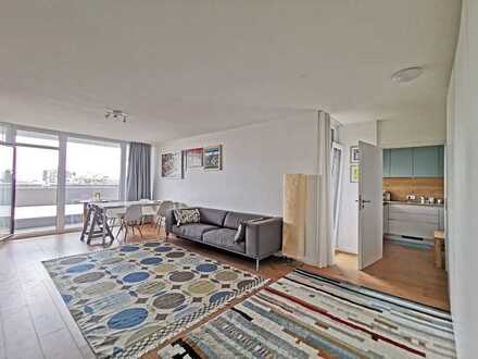 Moderne Familienwohnung mit terassenartigem Balkon und Alpenblick...