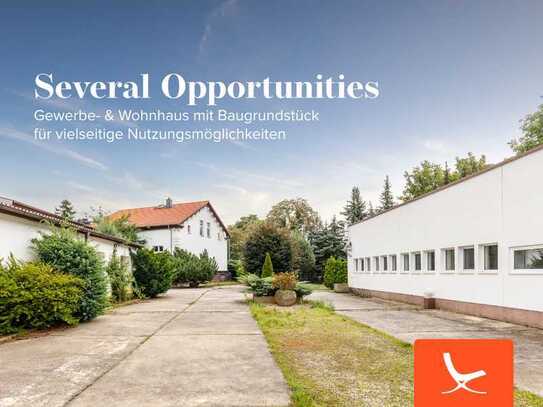 Several Opportunities - Gewerbe- & Wohnhaus mit Baugrundstück für vielseitige Nutzungsmöglichkeiten