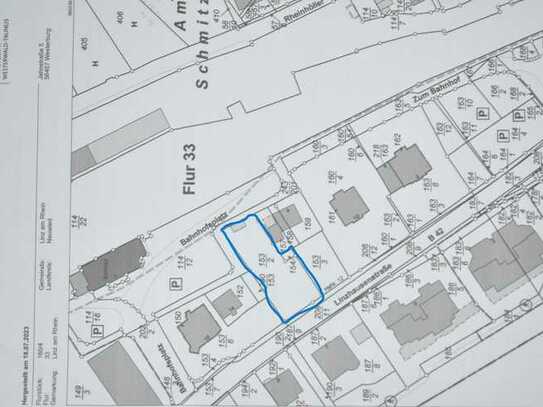Baugrundstück 820 qm mit Rheinblick in 53545 Linz