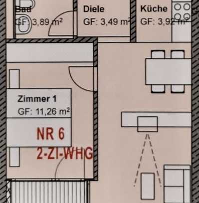 Traumhafte vollmöblierte 2-Zimmerwohnung im Herzen der Stadt!