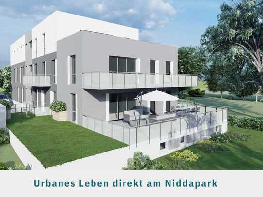 Neubau: 3- oder 4-Zimmer-Wohnung mit traumhaftem Blick auf den Niddapark!