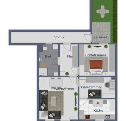 Moderne energieeffiziente 3-Zimmer-Eigentums-Wohnung auf der Insel Rügen, in Garz