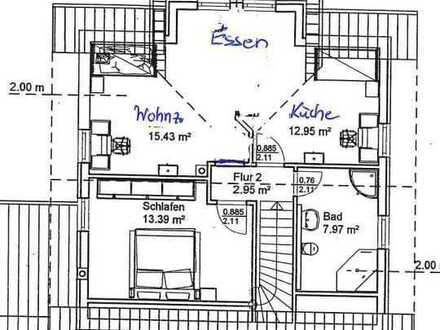 Schöne und neuwertige 2-Raum-Dachgeschosswohnung in Mittelkalbach