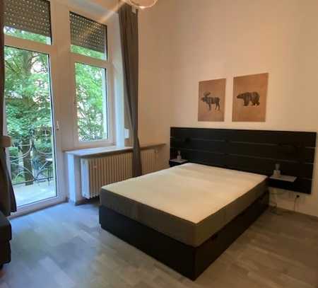 Möbelierte 1-Zimmer-Wohnung mit Internet & Kabelfensehen im Apartmenthaus Rheingau