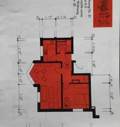 Freundliche und modernisierte 2-Zimmer-Wohnung in Peine