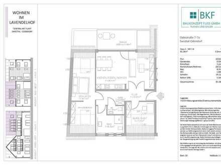 Wohnen im Lavendelhof, schicke 3-Zimmer-Dachgeschosswohnung mit Balkon