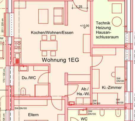 Schöne 3- Zimmer Erdgeschoss Wohnung