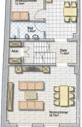 5-ETW-Maisonette-Wohnung Balkon steuerlicher Afa nach §7h EStG.