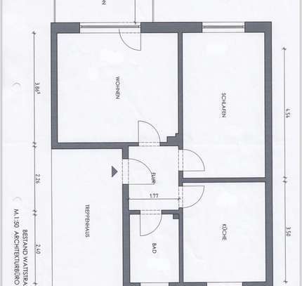 Vollständig modernisierte Wohnung mit zwei Zimmern und Balkon in Lübeck