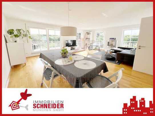 IMMOBILIEN SCHNEIDER - wunderschöne, ruhige 3 Zimmer Wohnung mit Parkett, Einbauküche und Süd-Balkon