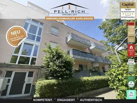 VORHANG AUF: 2-Zimmer Terrassenwohnung mit Einbauküche und TG-Stellplatz zur Miete!