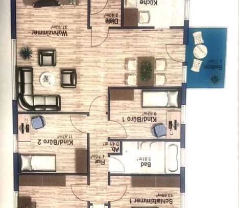 RESERVIERT-Luxuriöse 5-Zimmer-Wohnung am Perlacher Forst PROVISIONSFREI —Ab sofort verfügbar —
