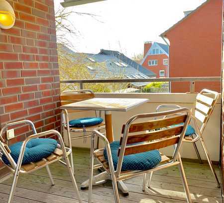 hochwertige 2-Raum-Wohnung mit Balkon und Einbauküche auf Langeoog