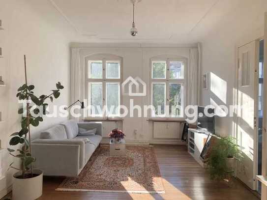 Tauschwohnung: Schöner 2 Zimmer Altbau (83qm) gegen 3 Zimmer oder mehr