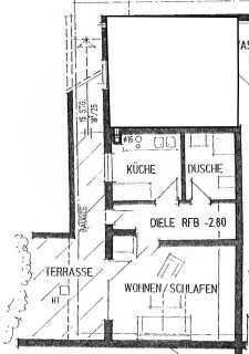 1-Raum-Souterrain-Wohnung in Kernen im Remstal