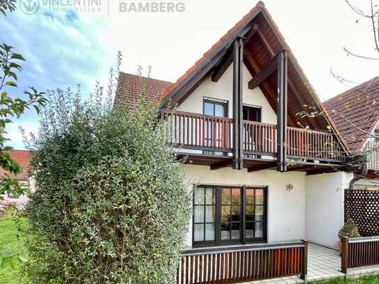 + RESERVIERT + Gemütliche Doppelhaushälfte mit Garten, Terrasse und Balkon bei Bamberg