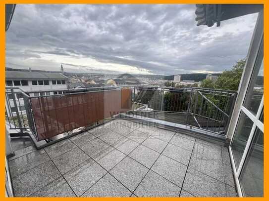 Dachterrasse mit Fernblick! Außergewöhnliche 3 Raum-DG-Wohnung!