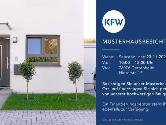 Offene Besichtigung & Beratung: im Musterhaus Dettenheim, 26.11., 10-13 Uhr, zum Neubau Mosbach