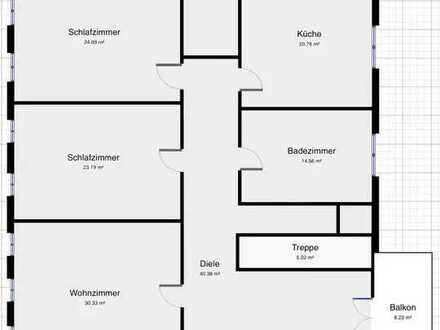 Attraktive 3-Zimmer-Wohnung mit großer Diele, EBK und Loggia in Waldmünchen