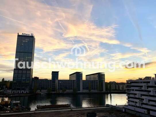 Tauschwohnung: Sehr helle und gemütliche Dachgeschosswohnung mit Spreeblick