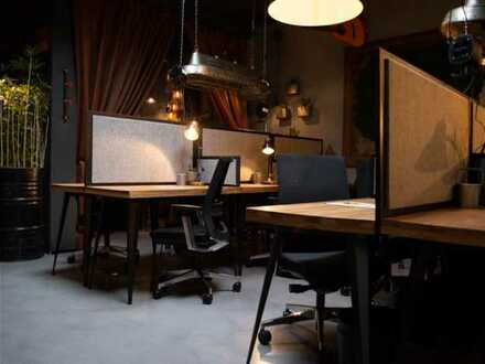 Offene Arbeitsplätze und Meetingbereich in stylischer Atmosphäre - All-in-Miete