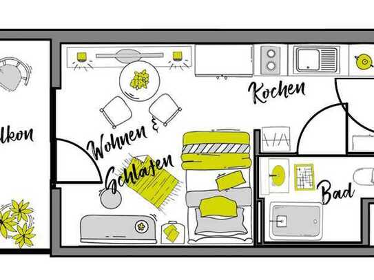 Möblierte Komfort-Apartments mit Balkon – Maison Gmünd