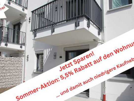 Barrierefrei - Nachhaltig - Neubau: 2-Zi.-Wohnung
ca. 57m² mit Garten + Südterrasse in Germering