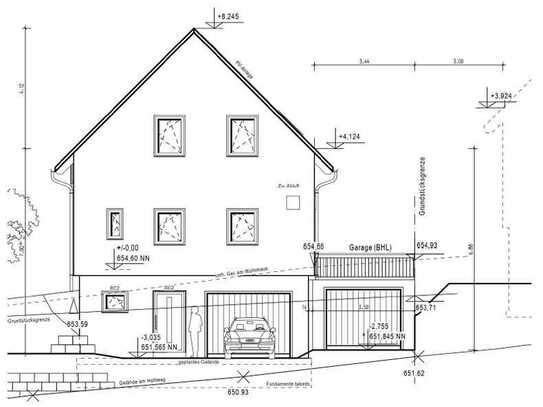 Freistehendes EFH mit Garage im Keller und traumhaftem Ausblick - NEUBAU - Telefon: 0162-4197345