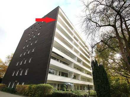 Renovierte Eigentumswohnung mit Aufzug, Balkon, Fernsicht und Garage in Dortmund-Gartenstadt