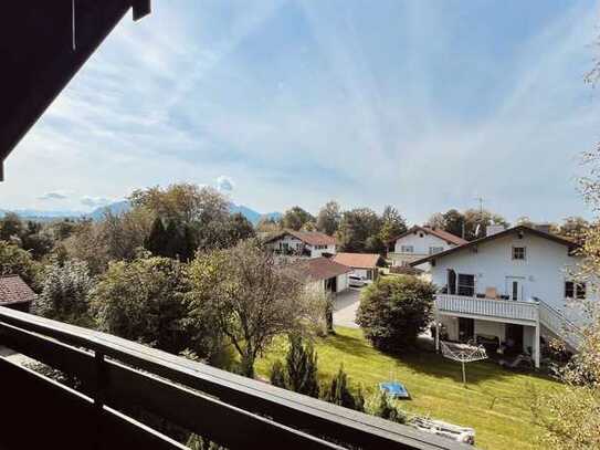 Großer Balkon mit Alpenblick am Chiemsee ☀️