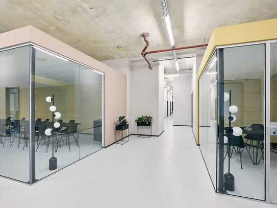 Möblierte Teambüros mit flexiblen Laufzeiten | 20-800 m² | 330 € pro Tisch | All inclusive