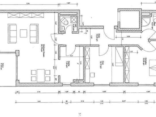 Stilvolle, neuwertige 3-Raum-Wohnung mit gehobener Innenausstattung mit Einbauküche in Neubiberg