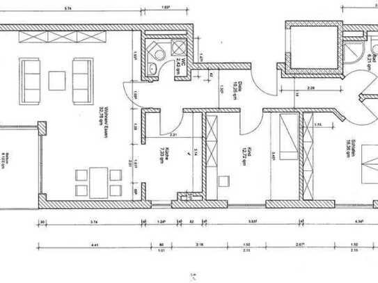 Stilvolle, neuwertige 3-Raum-Wohnung mit gehobener Innenausstattung mit Einbauküche in Neubiberg