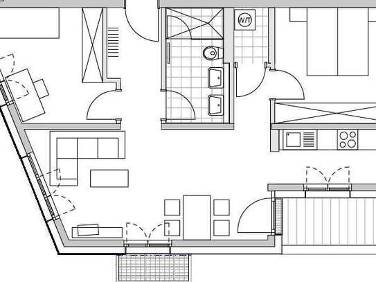 +++ Wohnen im Carré 4 - Moderne Wohnung mit Einbauküche und Balkon ++++++