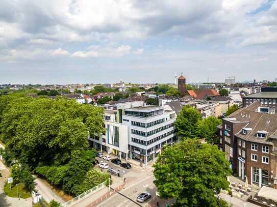 Modernes Bürogebäude in Essen-Rüttenscheid | Dachterrasse | hauseigene Tiefgaragenstellplätze